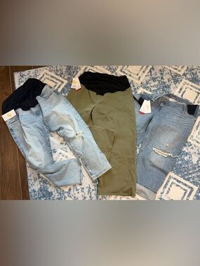 New - 3 pairs of maternity jeans from target